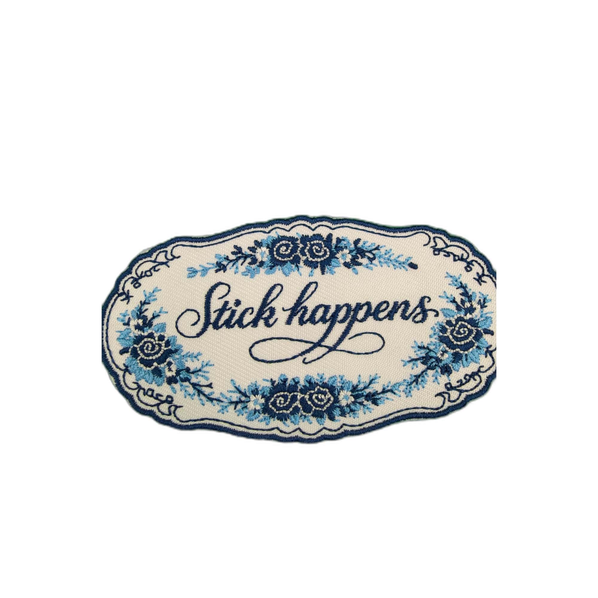Collage Soup Stick Happens – Ornate Patch Sticker