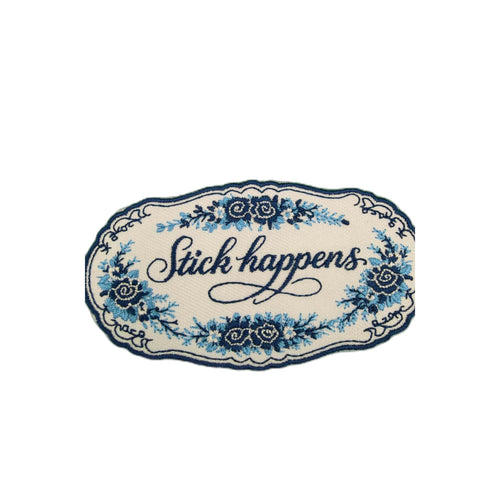 Collage Soup Stick Happens – Ornate Patch Sticker