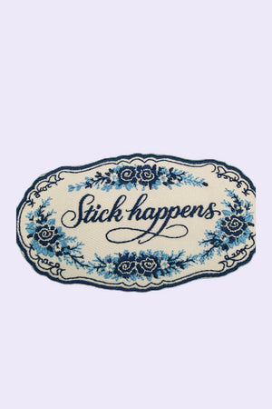 Collage Soup Stick Happens – Ornate Patch Sticker
