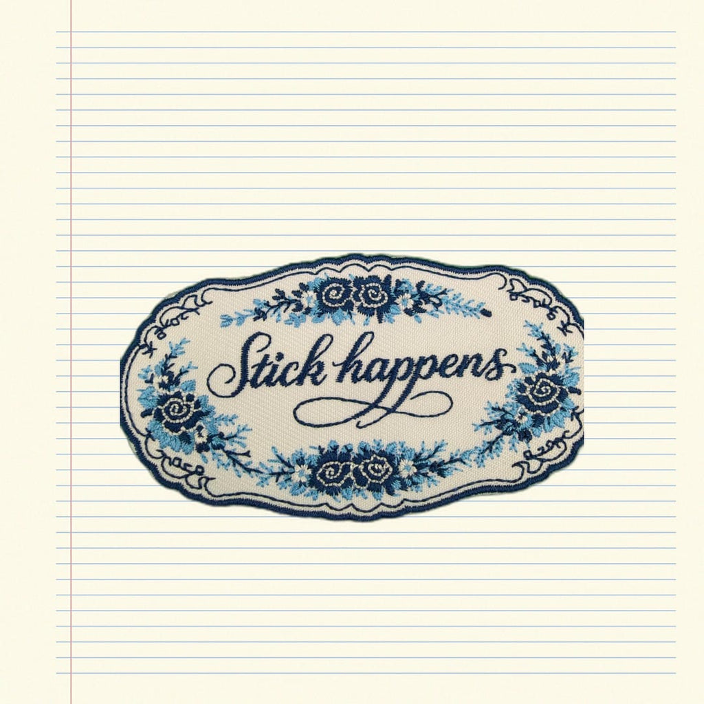 Collage Soup Stick Happens – Ornate Patch Sticker