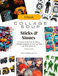 Collage Soup Sticks & Stones: A Fun & Bold Cut-and-Paste Book for Kids – 80 Pages