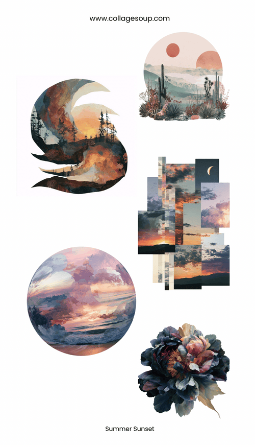 Summer Sunset Sticker Sheet