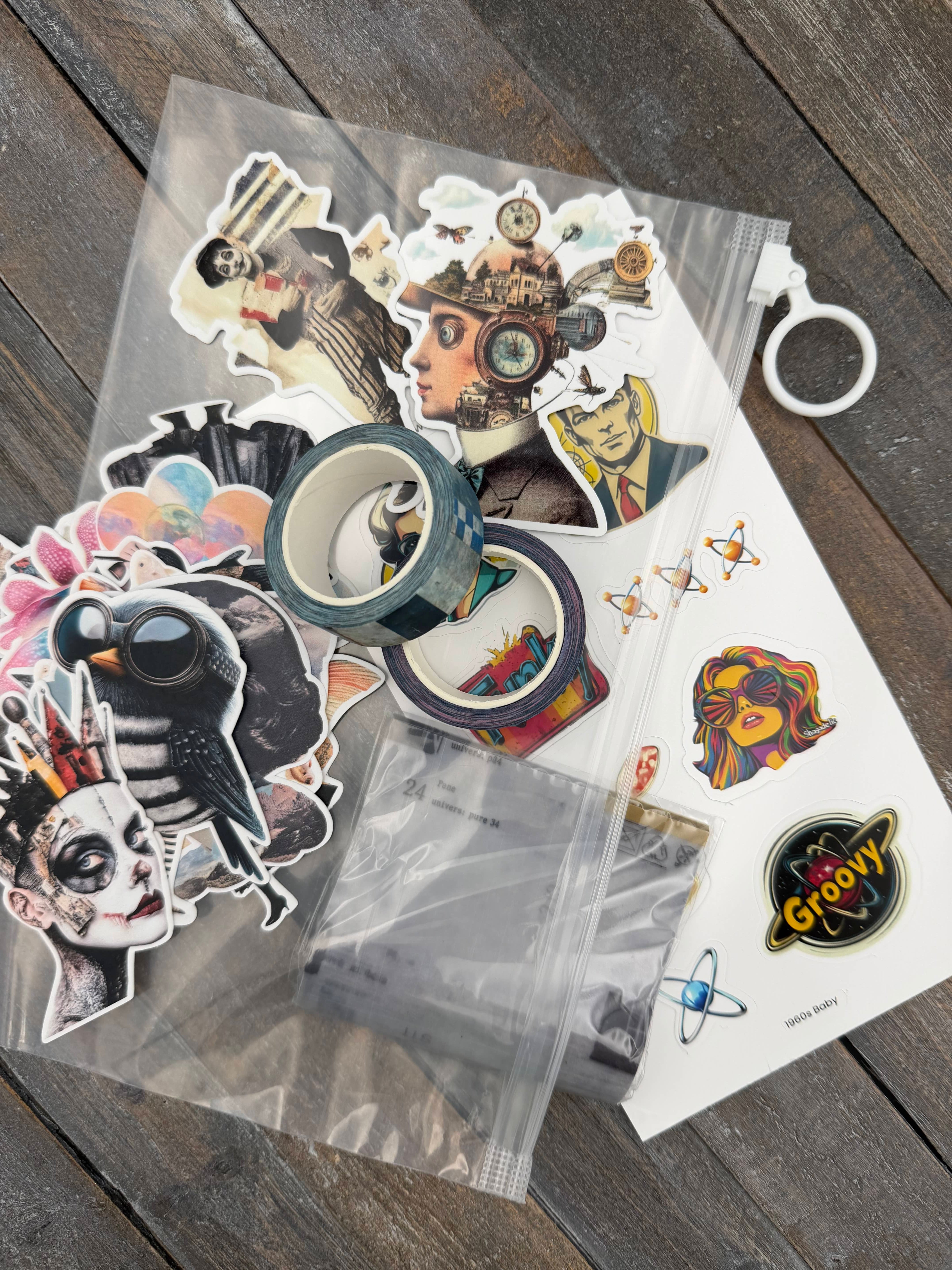 Collage Soup Taster Menu Bundle — Washi, Stickers, Paper Bites and More