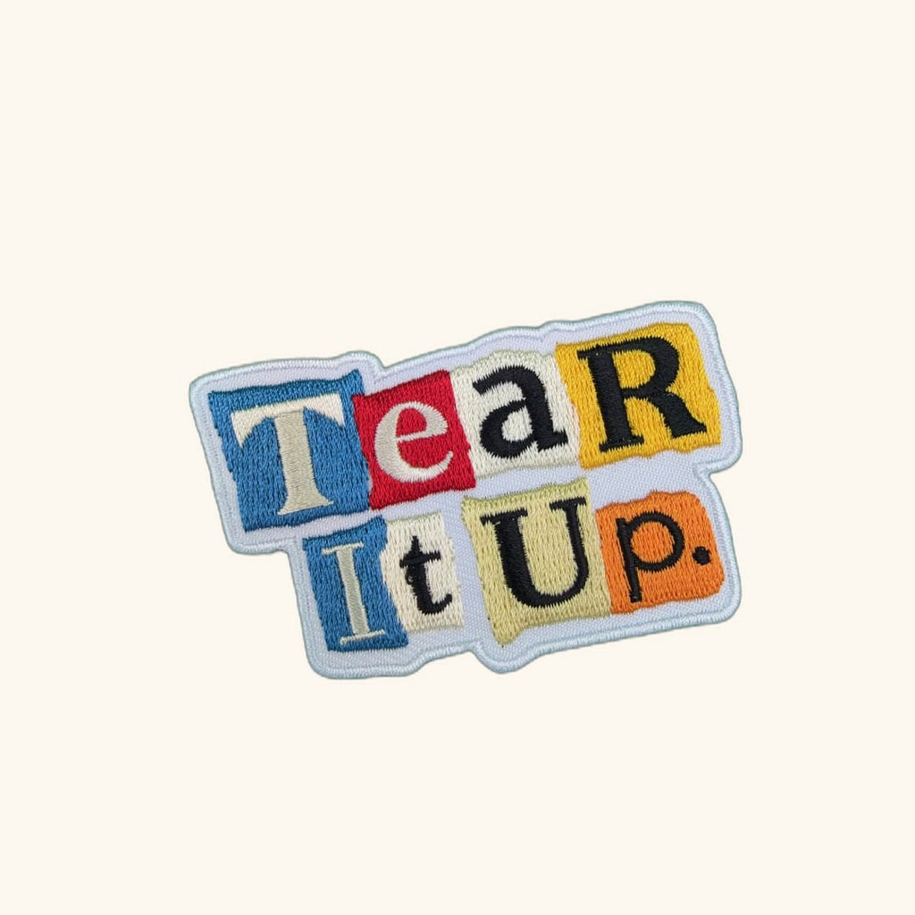 Collage Soup Tear It Up – Text Patch Sticker
