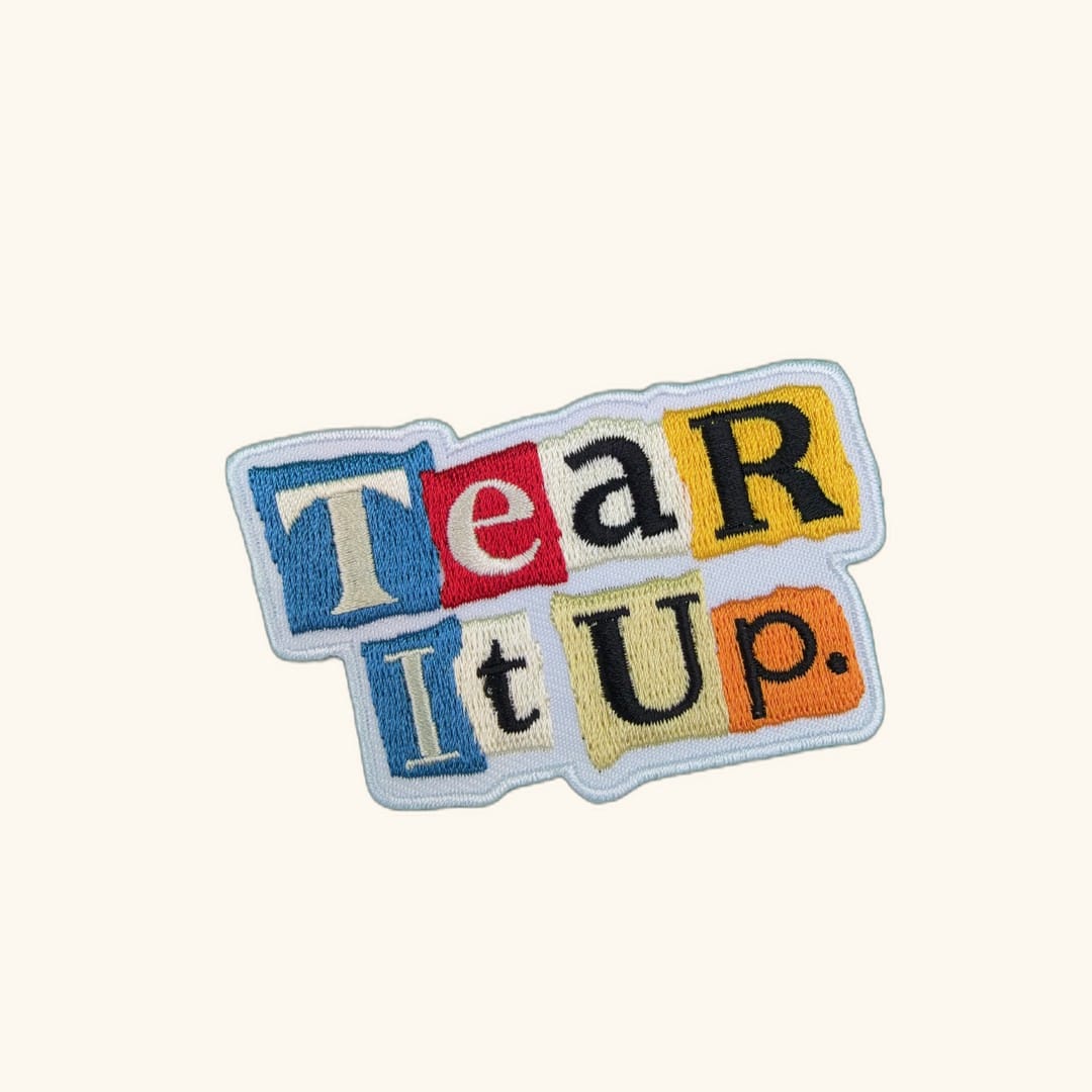 Collage Soup Tear It Up – Text Patch Sticker