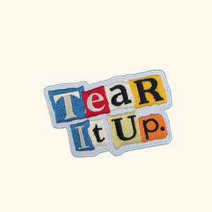 Collage Soup Tear It Up – Text Patch Sticker