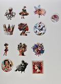 Collage Soup The Original Chonky Bites - Quirky Die-Cut Paper Designs on 300 lb Paper for Collages, Journals & Paper Crafts - 12 Premium Designs