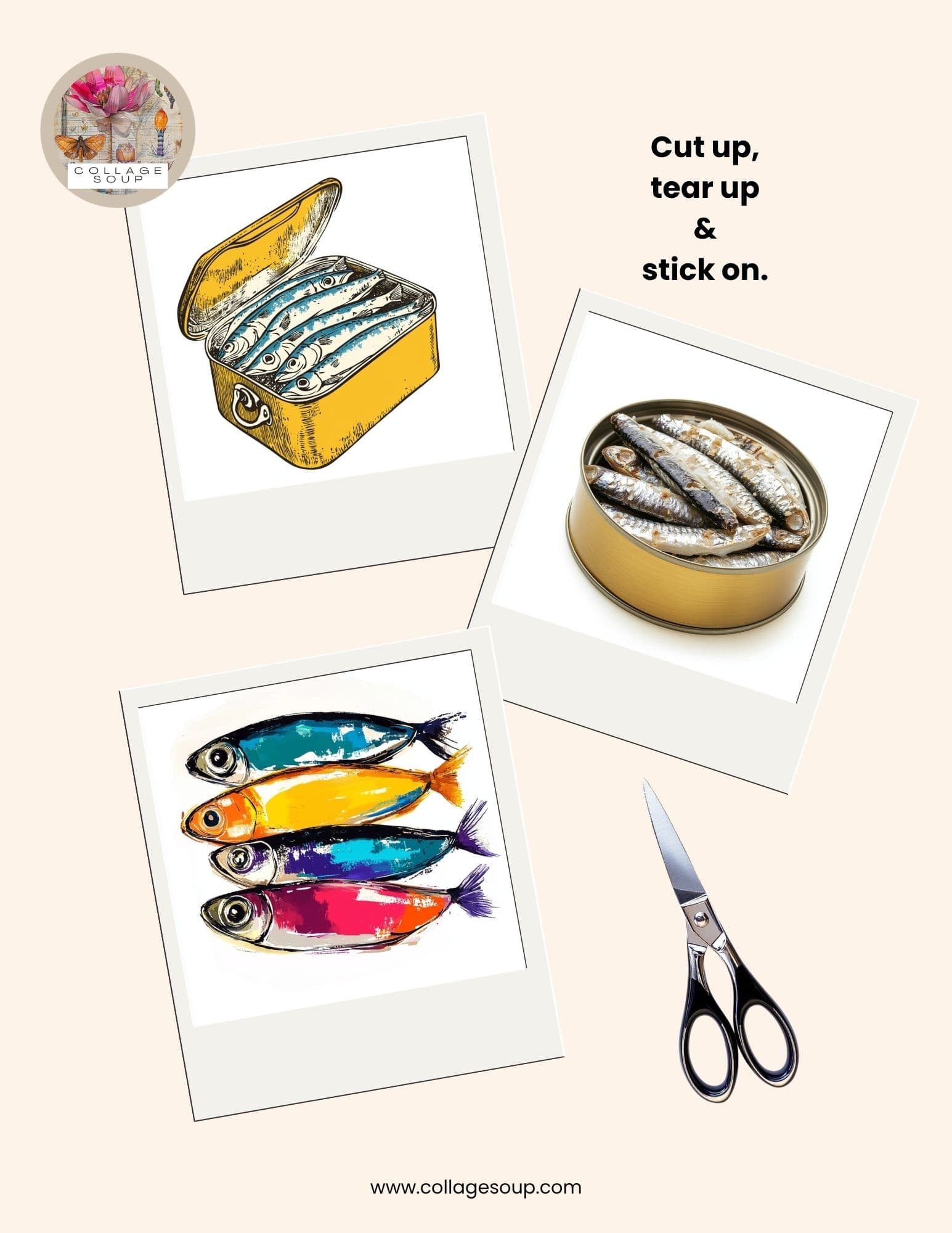 Collage Soup The Sardines Collage eBook Freebie