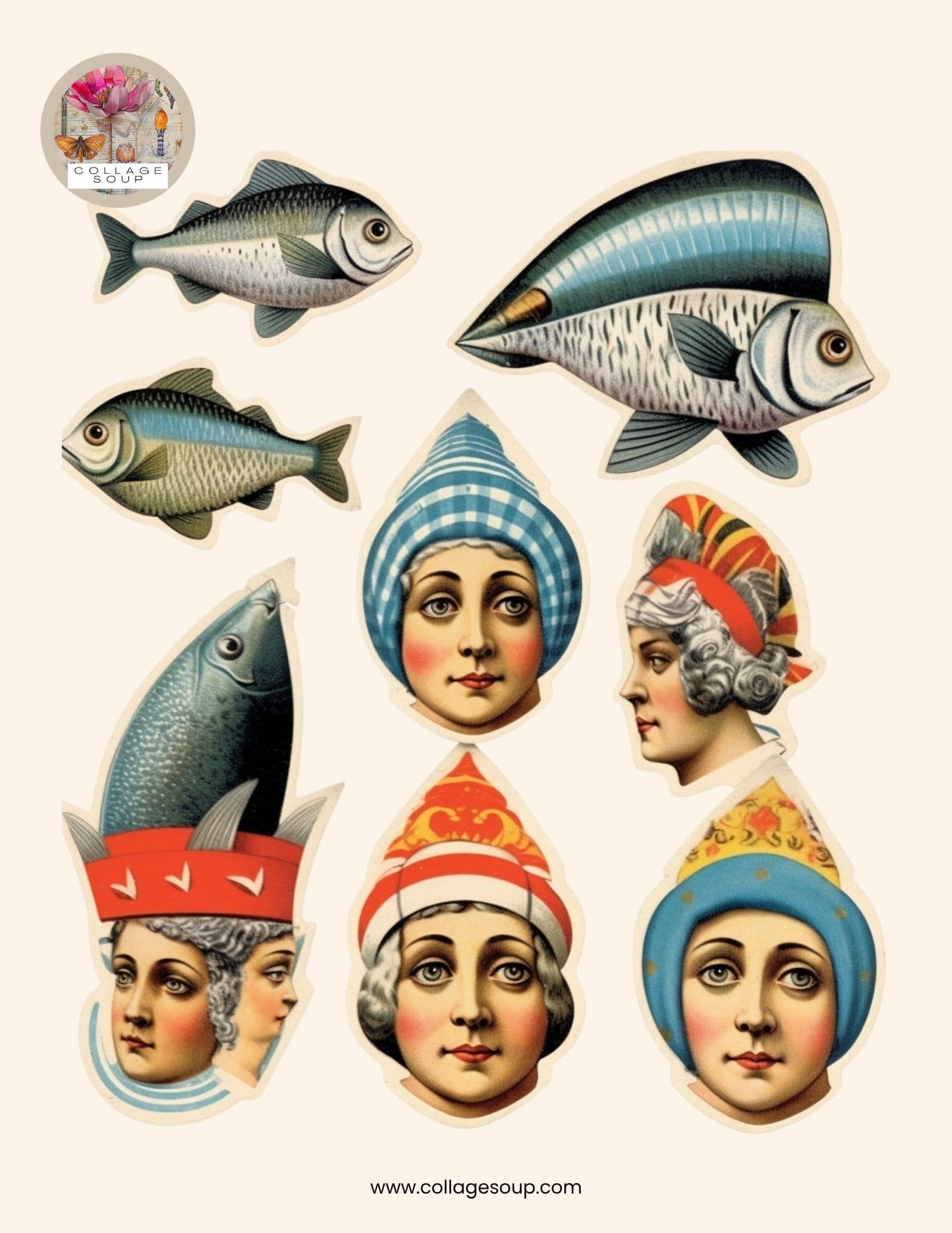 Collage Soup The Sardines Collage eBook Freebie