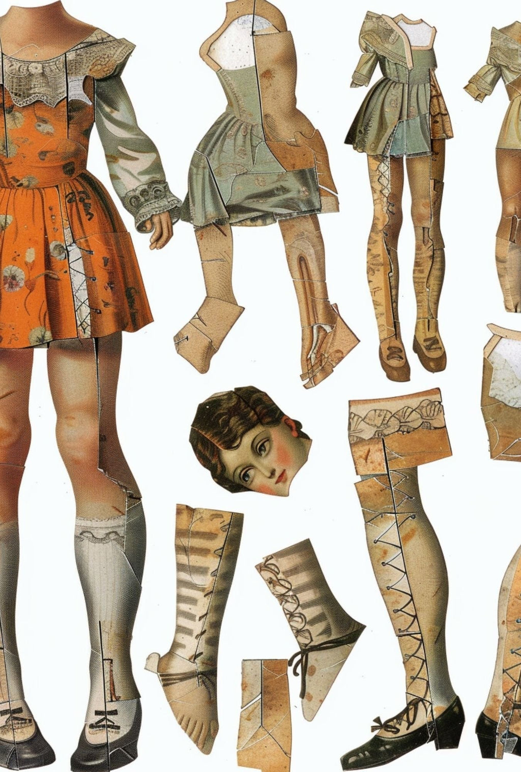 Collage Soup The Secret Lives of Paper Dolls – 110 Vintage-Inspired Paper Dolls