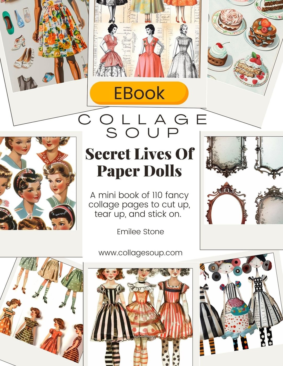 Paper Dolls eBook — Secret Lives | Collage Soup