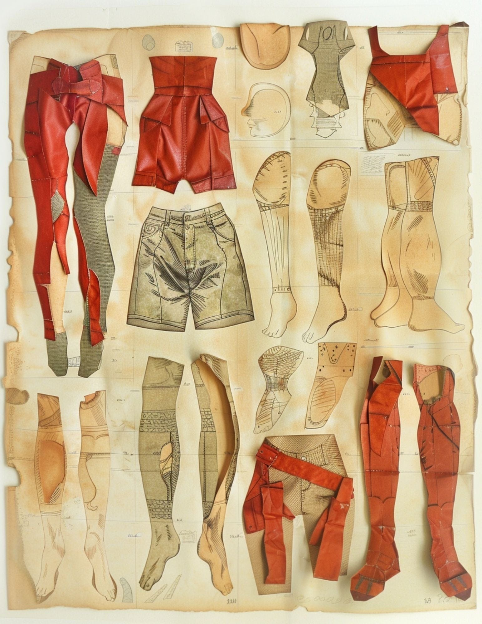 Collage Soup The Secret Lives of Paper Dolls | eBook | Vintage paper doll collage elements for mixed media & journals