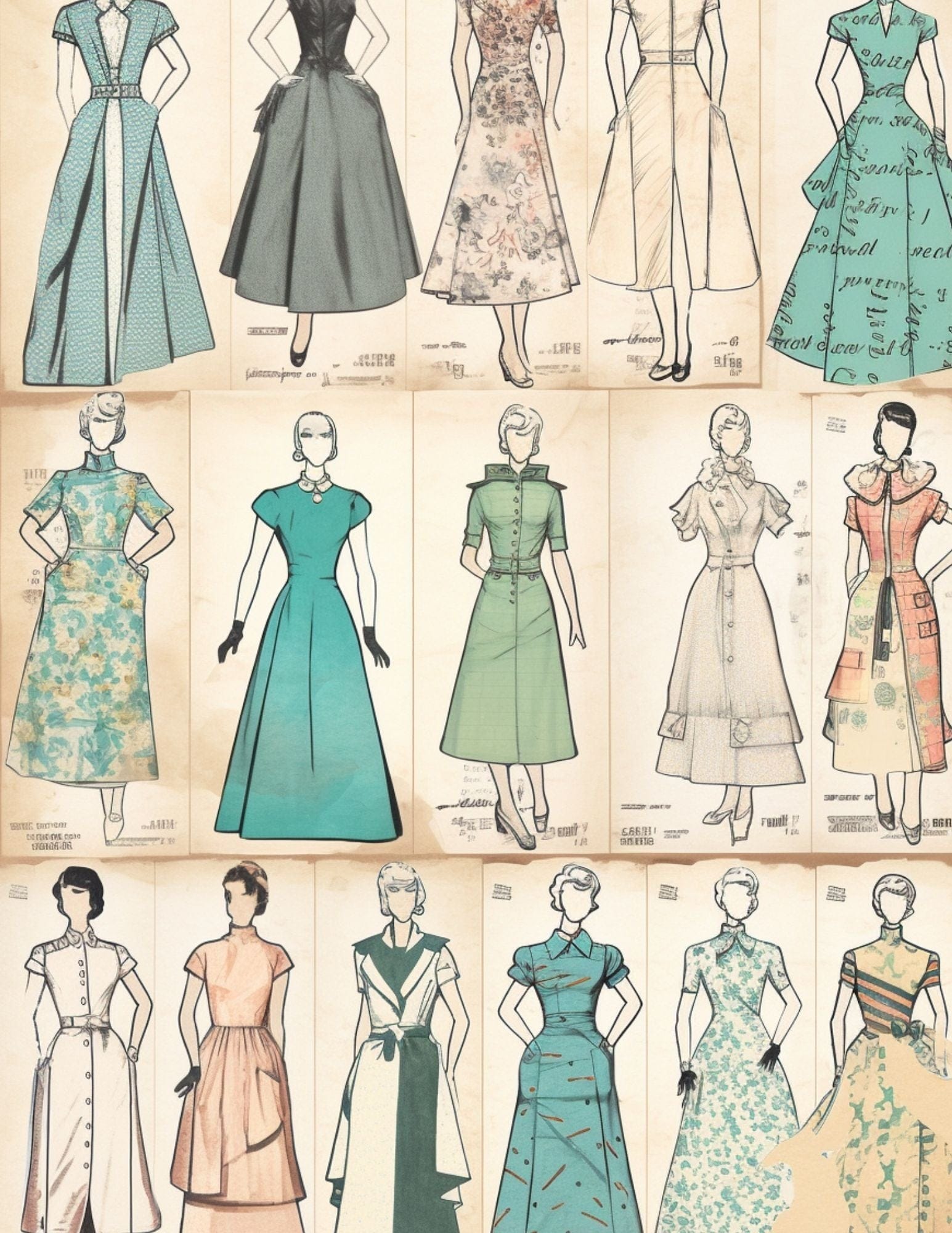 Collage Soup The Secret Lives of Paper Dolls | eBook | Vintage paper doll collage elements for mixed media & journals