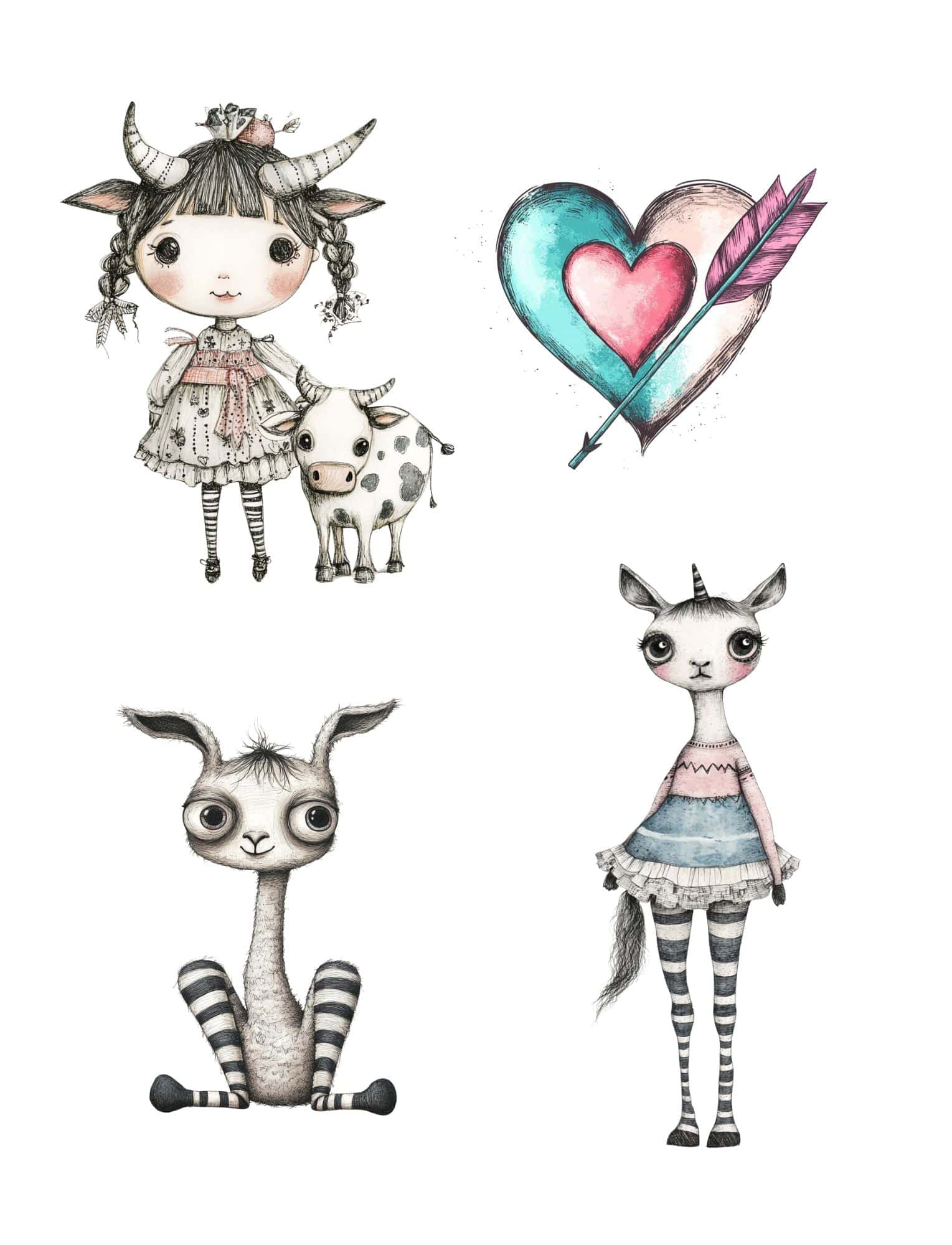 Collage Soup The Unruly Ones | Paperback | Expressive doll collage papers & textured mixed media backgrounds