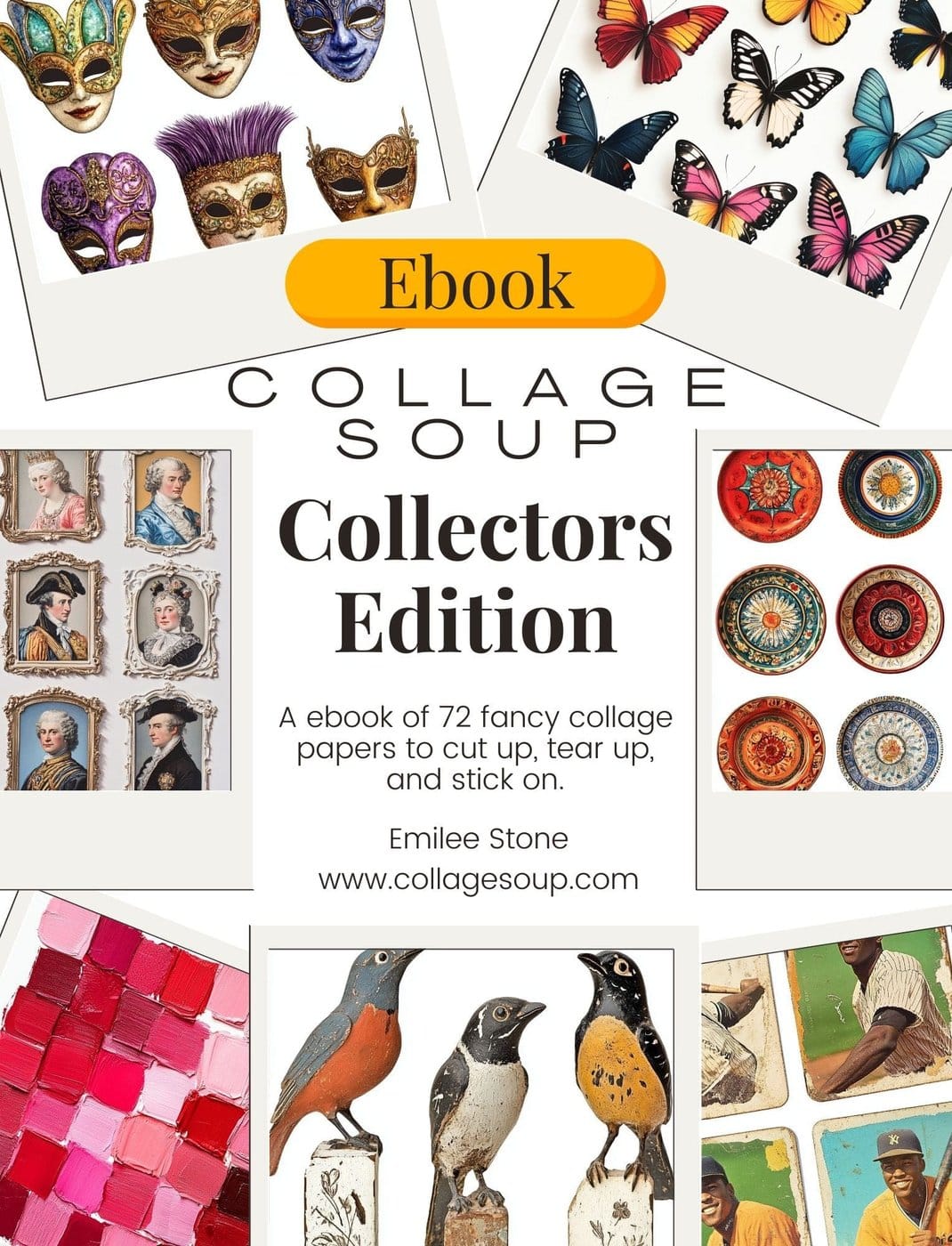 Collage Soup Three of a Kind Bundle — 3 Mini Art Journals + Collector's Edition eBook