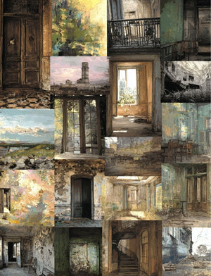 Collage Soup Trace Elements – Paperback | 80+ Pages of Decayed Architecture & Textures for Collage & Journals