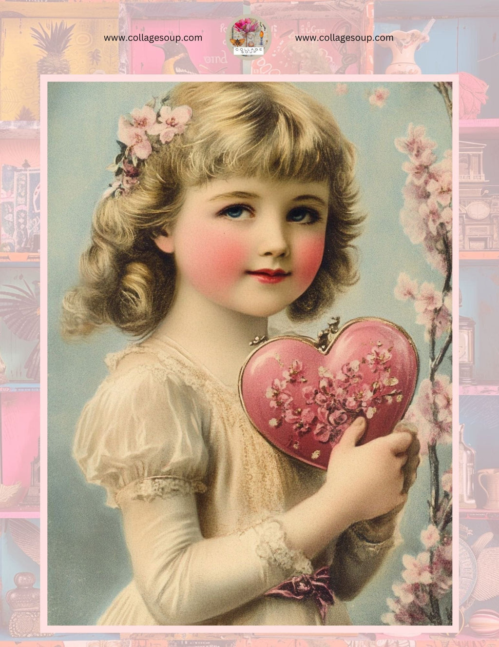 Collage Soup Vintage Valentine | eBook