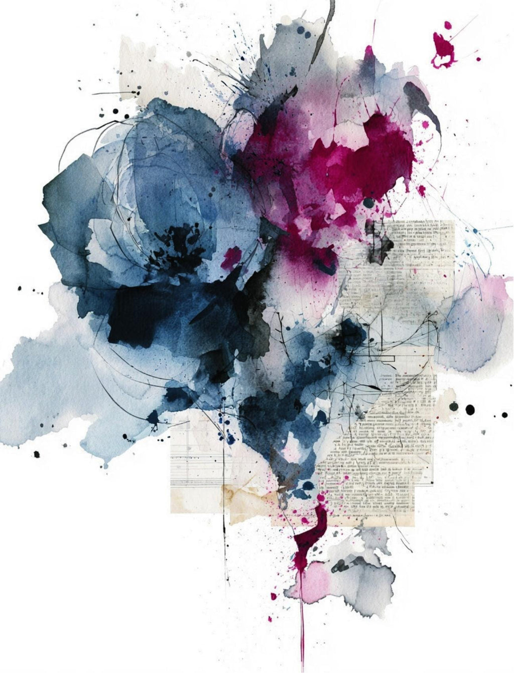 Collage Soup Wandering Watercolor