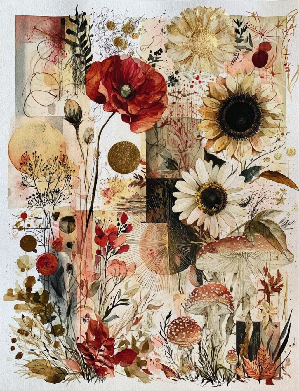 Collage Soup Wandering Watercolor