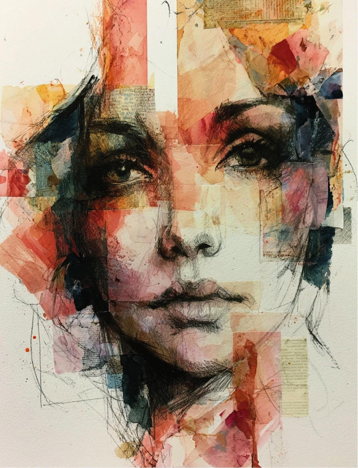 Collage Soup Wandering Watercolor