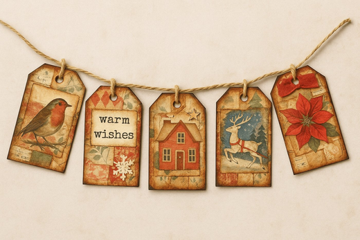 Warm Wishes Tag Garland Pocket Project