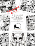 Collage Soup We’re All Mad Here – A Whimsical Journey into Imaginative Felines!
