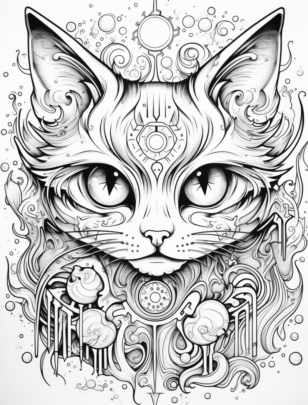 Collage Soup We’re All Mad Here – A Whimsical Journey into Imaginative Felines!