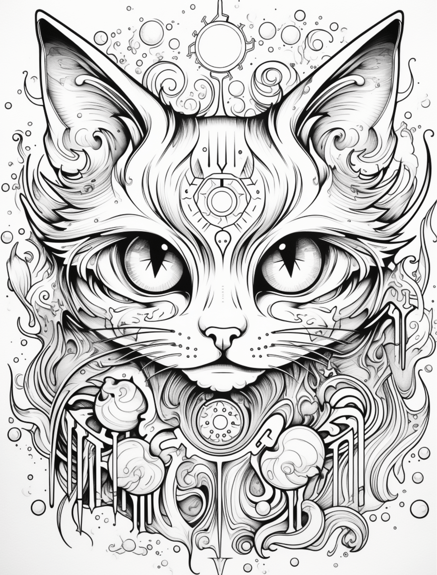 Collage Soup We’re All Mad Here – A Whimsical Journey into Imaginative Felines!