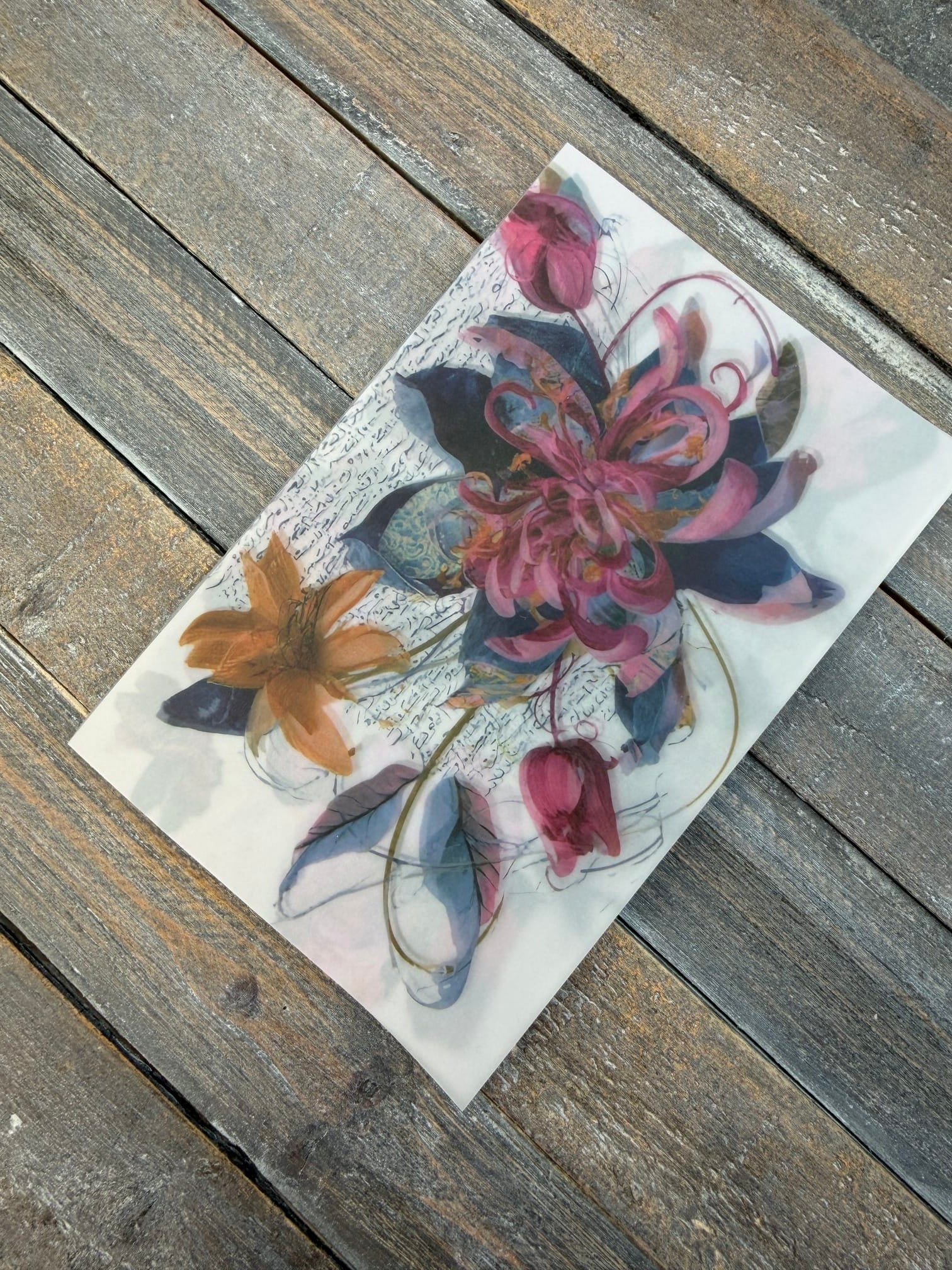 Collage Soup Wild Transparency — Vellum Scrap Pad
