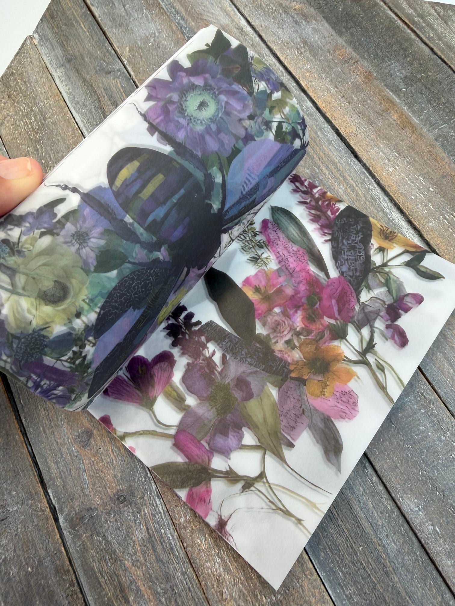 Collage Soup Wild Transparency — Vellum Scrap Pad