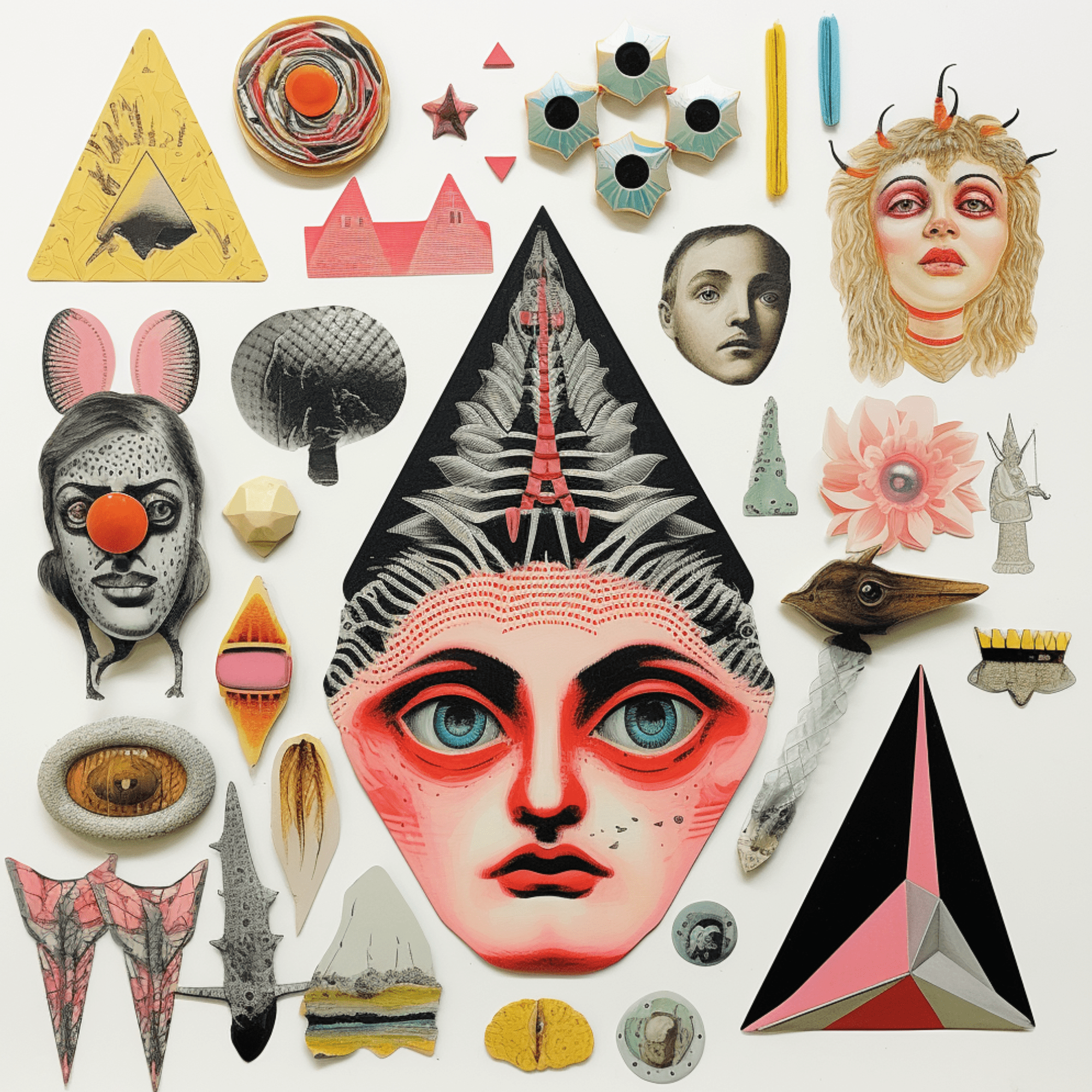 Collage Soup Wondrous Widgets: A 110+ Page Collage Book of Whimsical Shapes