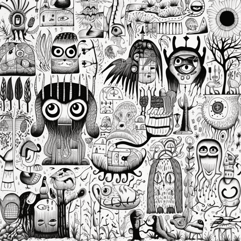 Collage Soup Zephyrlandia Creatures Coloring Book: Unleash Your Artistic Prowess
