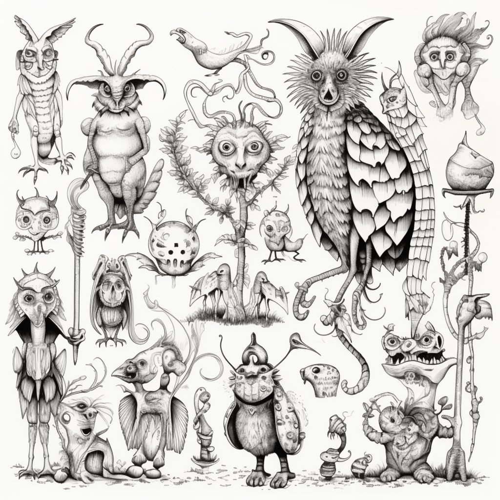 Collage Soup Zephyrlandia Creatures Coloring Book: Unleash Your Artistic Prowess