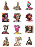 Ladies in Waiting Paper Bites — contact sheet of every piece in the set on white