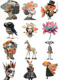 The Original Paper Bites — contact sheet of every piece in the set on white